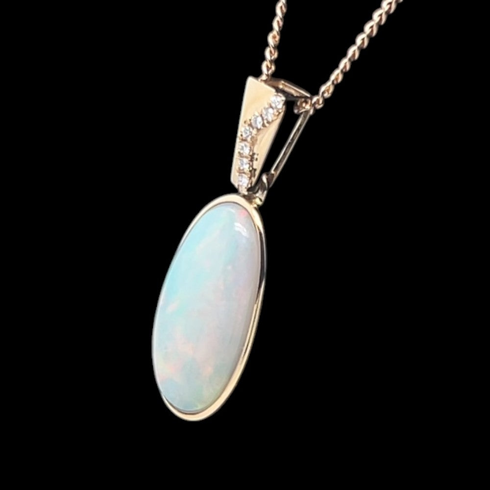 14ct Solid Opal Pendant (sp486)