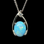 14ct Gold Solid Opal Pendant (sp812)