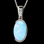 14ct Gold Solid Opal Pendant (sp814)