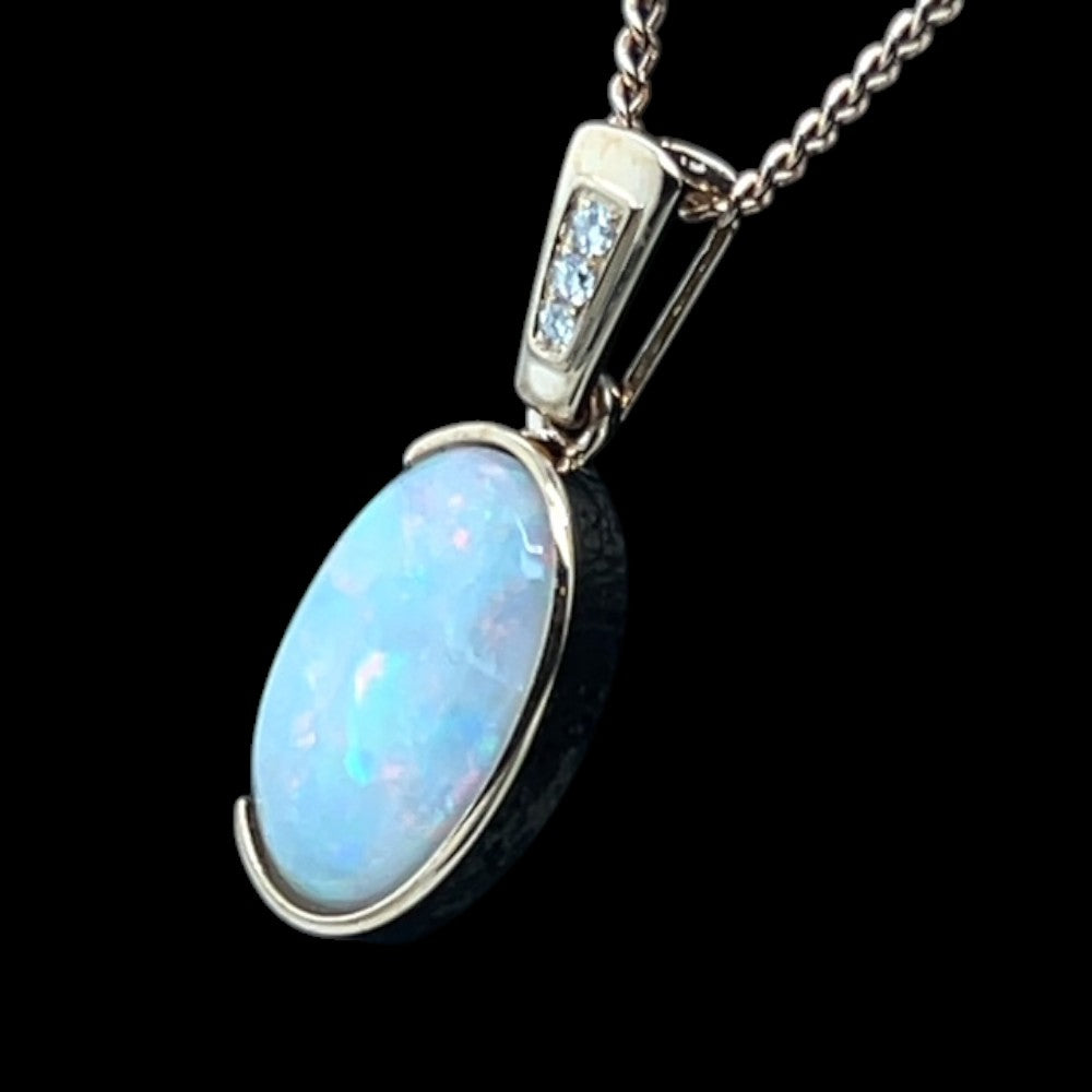 14ct Gold Solid Opal Pendant (sp814) 14ct Gold Solid Opal Pendant (sp814)