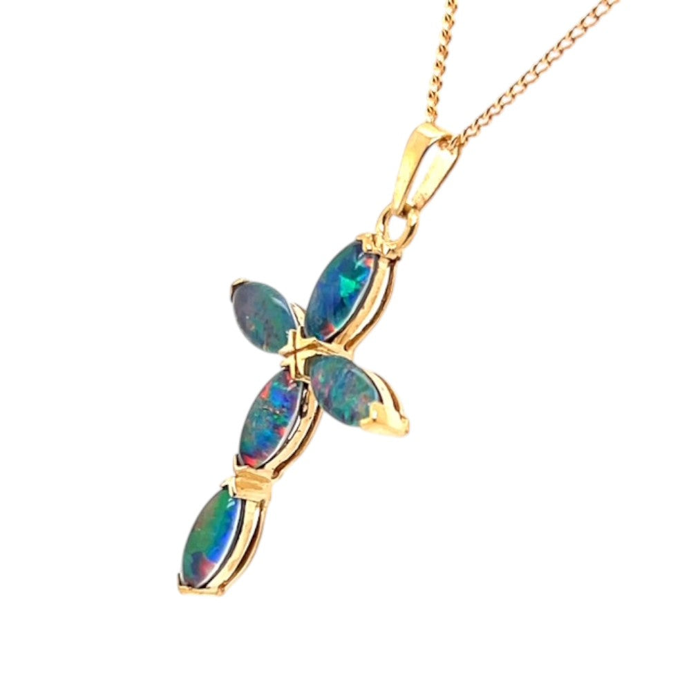 9ct Gold Triplet Opal Pendant (tp6406)