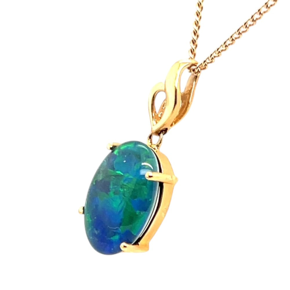 9ct Gold Triplet Opal Pendant (tp269) 9ct Gold Triplet Opal Pendant (tp269)