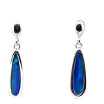 Sterling Silver Doublet Opal Earrings (ssde773)