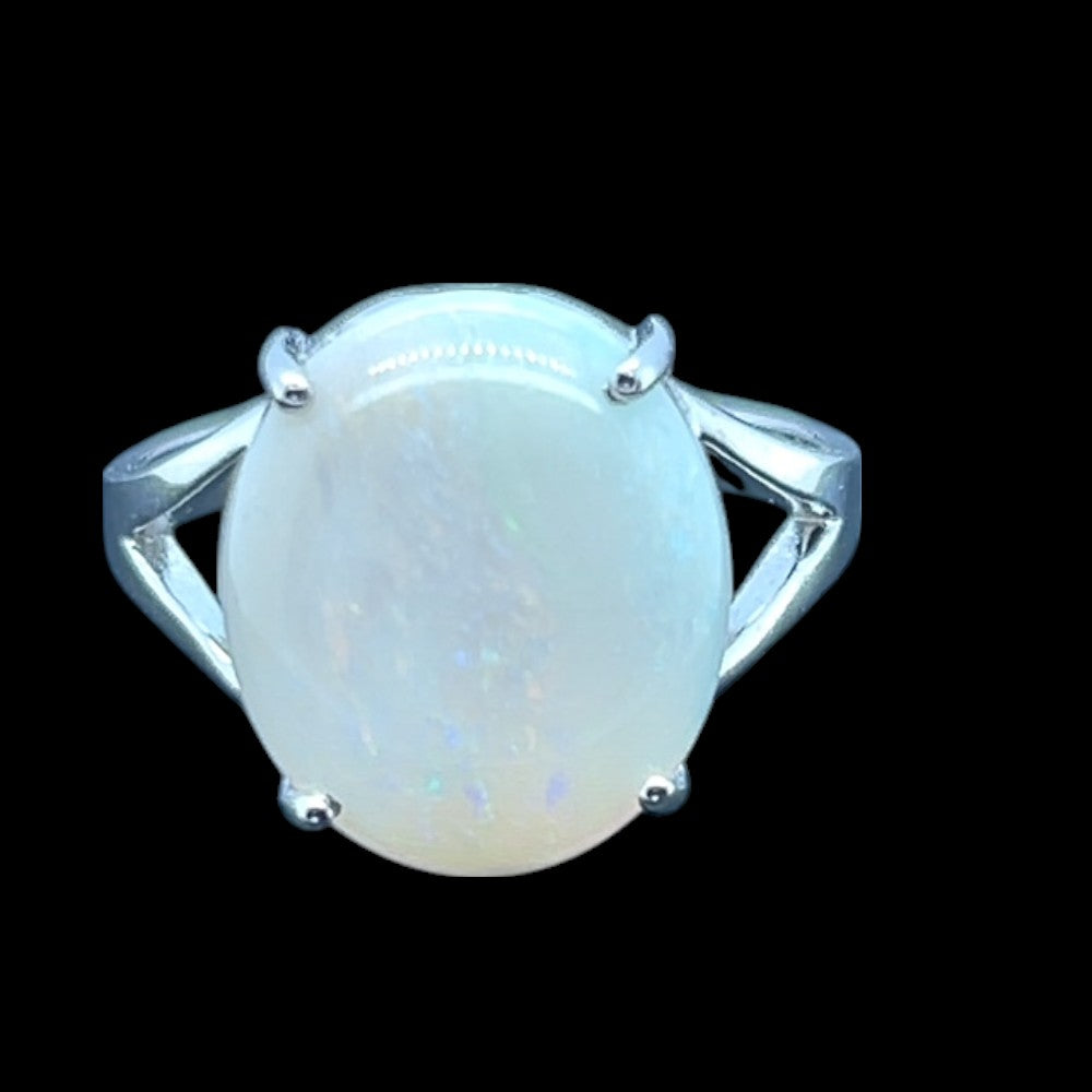 Sterling Silver Solid Opal Ring (sssr158) Sterling Silver Solid Opal Ring (sssr158)