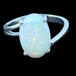 Sterling Silver Solid Opal Ring (sssr163)