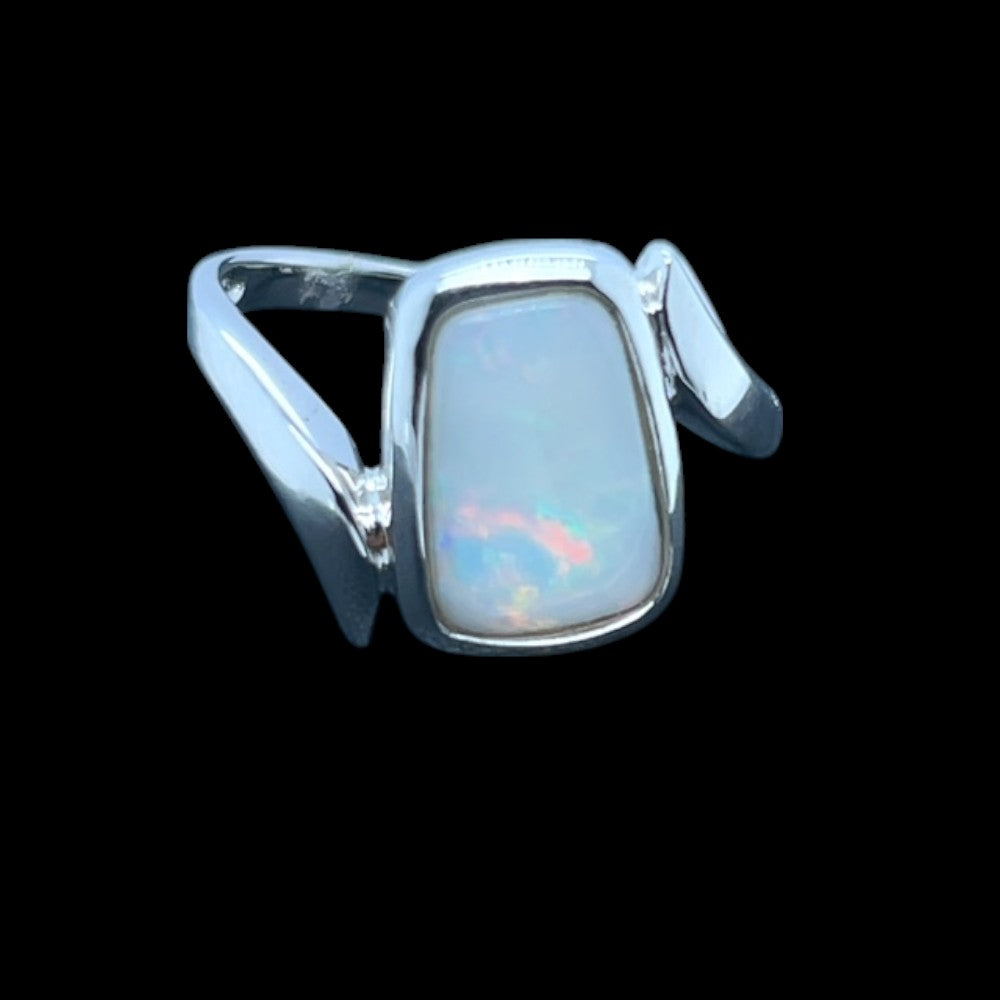 Sterling Silver Solid Opal Ring (sssr160) Sterling Silver Solid Opal Ring (sssr160)