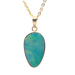 14ct Gold Doublet Opal Pendant (dop915)