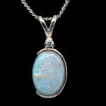 14ct Gold Solid Opal Pendant (sp725)