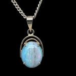 14ct Gold Solid Opal Pendant (sp730)