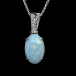 14ct Gold Solid Opal Pendant (sp728)