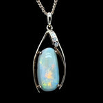 14ct Gold Solid Opal Pendant (sp524)