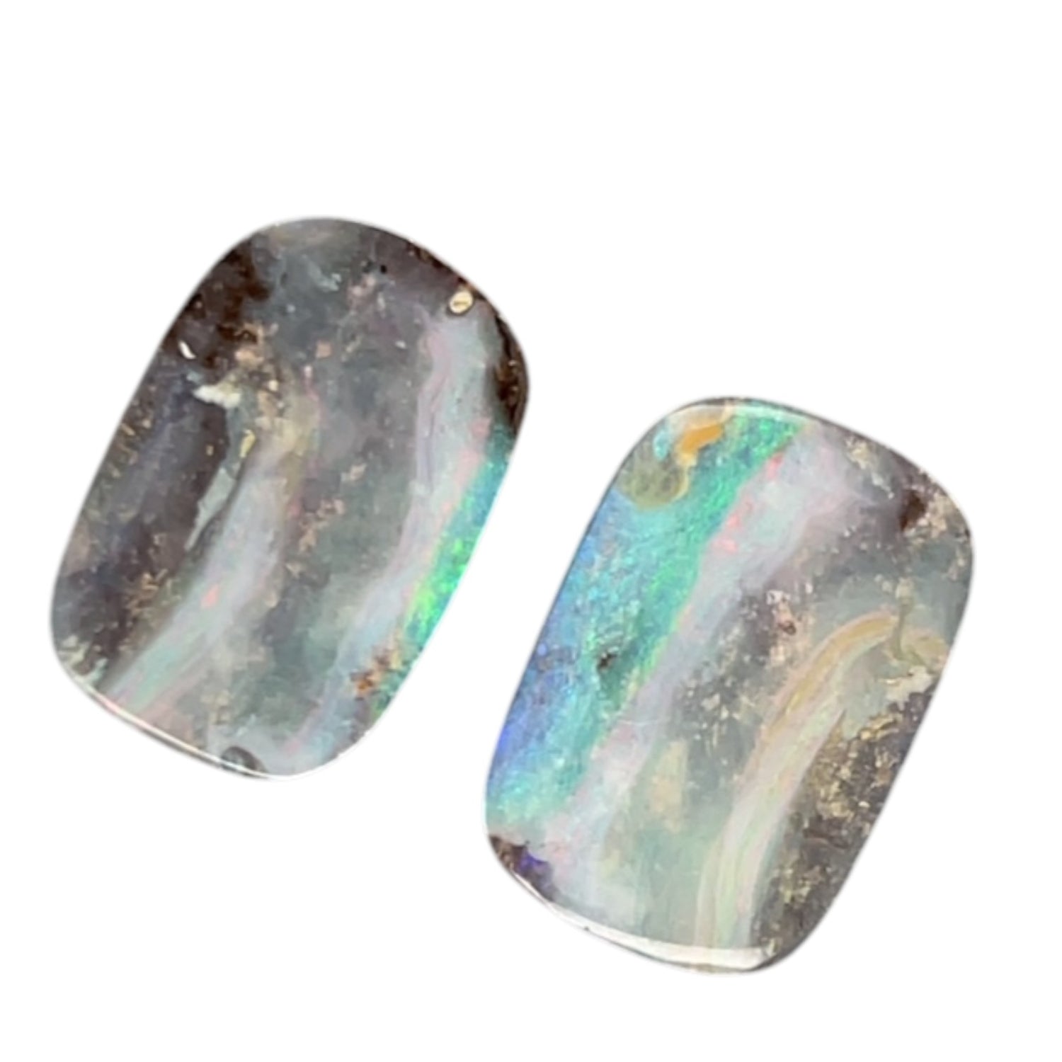 2 Solid Boulder Opals 12.76ct (ss1010)