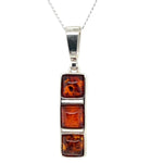 Sterling Silver Amber Pendant (ambp405)