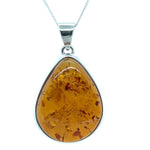 Sterling Silver Amber Pendant (ambp401)