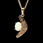9ct Gold Solid Opal Pendant (sp91)