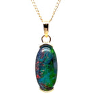 9ct Gold triplet Opal Pendant (tp904)