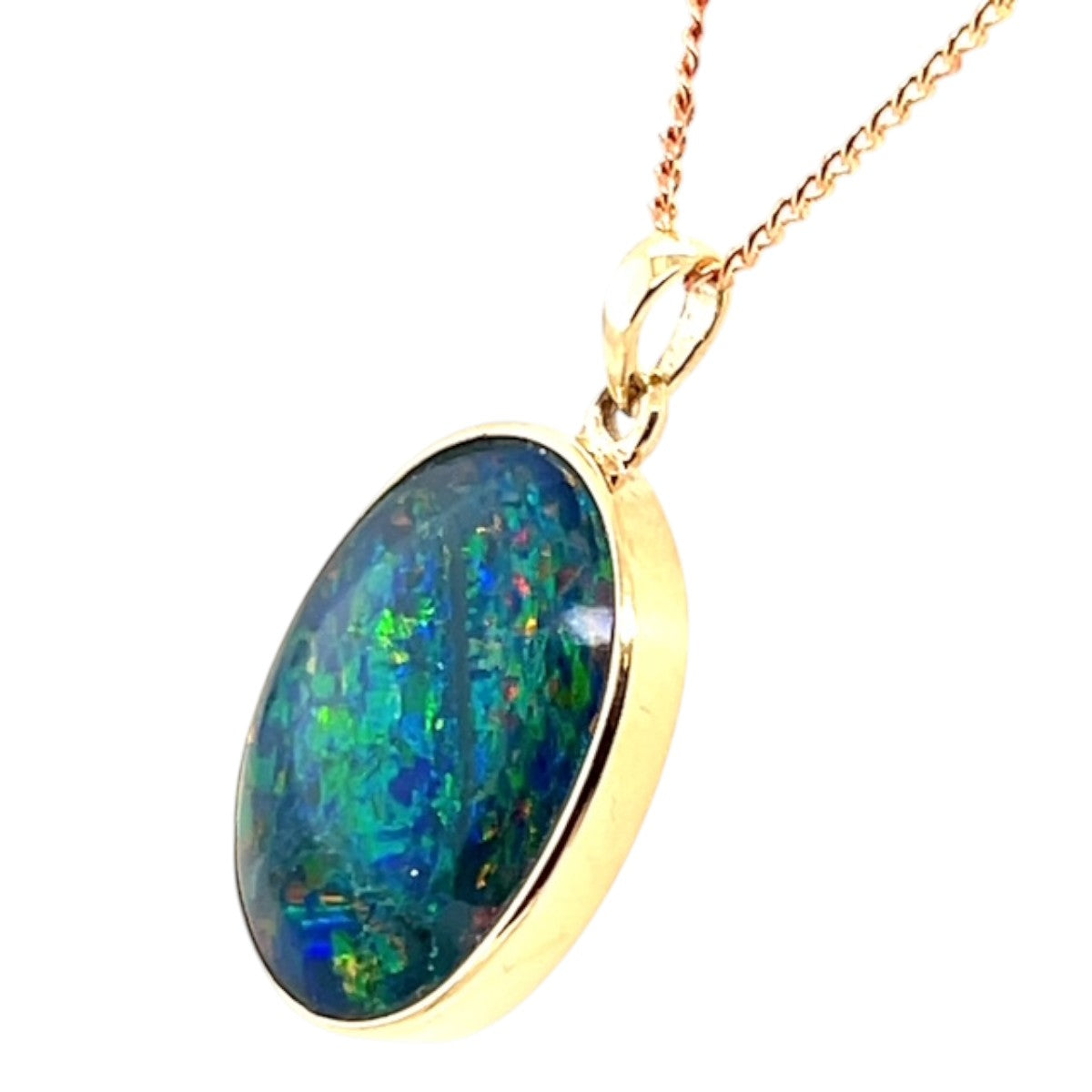 9ct Gold Triplet Opal Pendant (tp901)