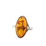 Sterling silver Amber Ring (ambr182)