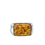Sterling Silver Amber ring (ambr183)