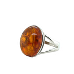 Sterling silver Amber Ring (ambr192)