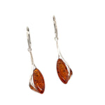 Sterling Silver Amber Earrings (ambear506)
