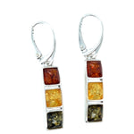 Sterling Silver Amber Earrings (ambear501)