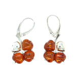 Sterling Silver Amber Earrings (ambear507)