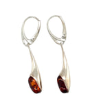 Sterling Silver Amber Earring (ambear510)