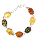 Sterling Silver Amber Bracelet (ambbra39)