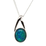 Sterling Silver Triplet Opal Pendant (sstp661)