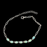 Sterling Silver Solid Opal Bracelet (ssbra93)
