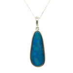 Sterling Silver Doublet Opal Pendant (ssdp529)