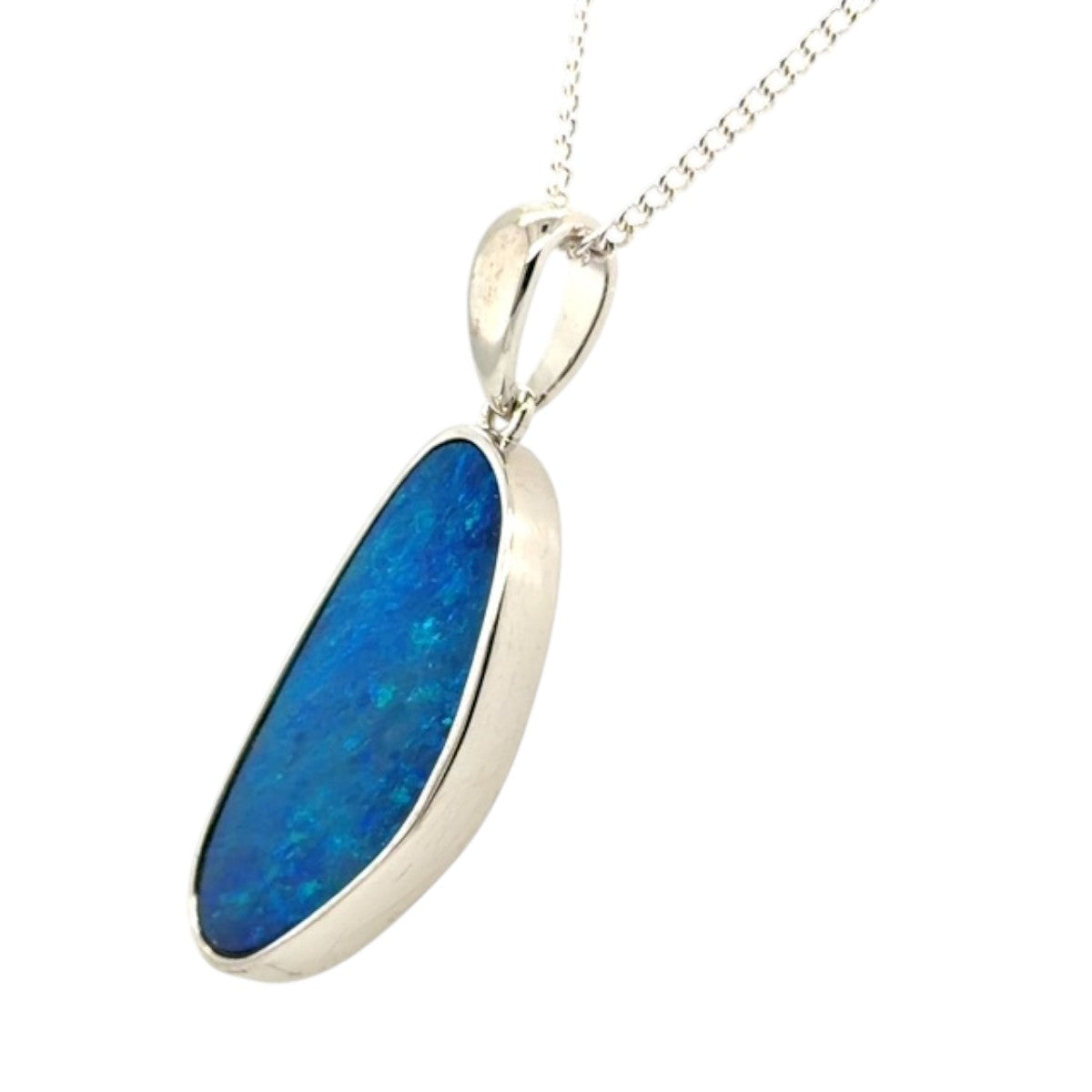 Sterling Silver Doublet Opal Pendant (ssdp525) Sterling Silver Doublet Opal Pendant (ssdp525)
