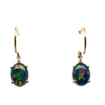 9ct Gold Triplet Opal Earrings (trear91)