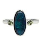 Sterling Silver Black Opal Ring (ssblkr260)