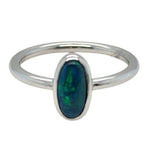 Sterling Silver Black Opal Ring (ssblkr261)