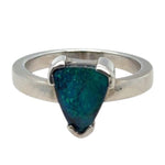 Sterling Silver Boulder Opal ring (ssbour334)