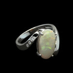 Sterling Silver Solid Opal Ring (sssr164)