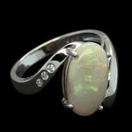 Sterling Silver Solid Opal Ring (sssr164)