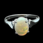 Sterling Silver Solid Opal Ring (sssr168)