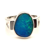 Sterling Silver Doublet Opal Ring (DR300)