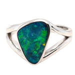 Sterling Silver Doublet Opal Ring (dr301)