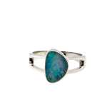 Sterling Silver Doublet Opal Ring (dr306)