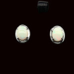 Sterling Silver Solid Opal Earrings (ssse97)