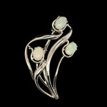 Sterling Silver Solid Opal Brooch (sssbro112)