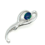 Sterling Silver Triplet Opal Brooch (sstbro355)