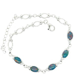 Sterling Silver Triplet Opal Bracelet (sstbra5170)