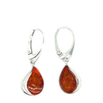 Sterling Silver Amber Earrings (amear131)