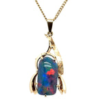 10ct Gold Triplet Opal Pendant (tp908)