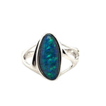 Sterling Silver Triplet Opal Ring (sstr104)